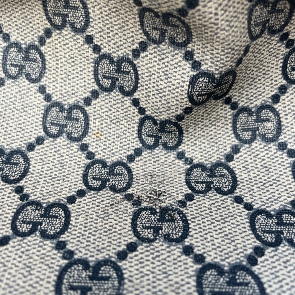 Gucci Navy Vintage Monogram GG. With COA - Picture 5 of 11